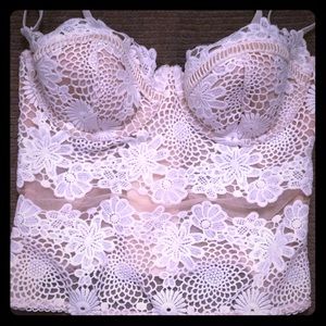 Lace bustier corset